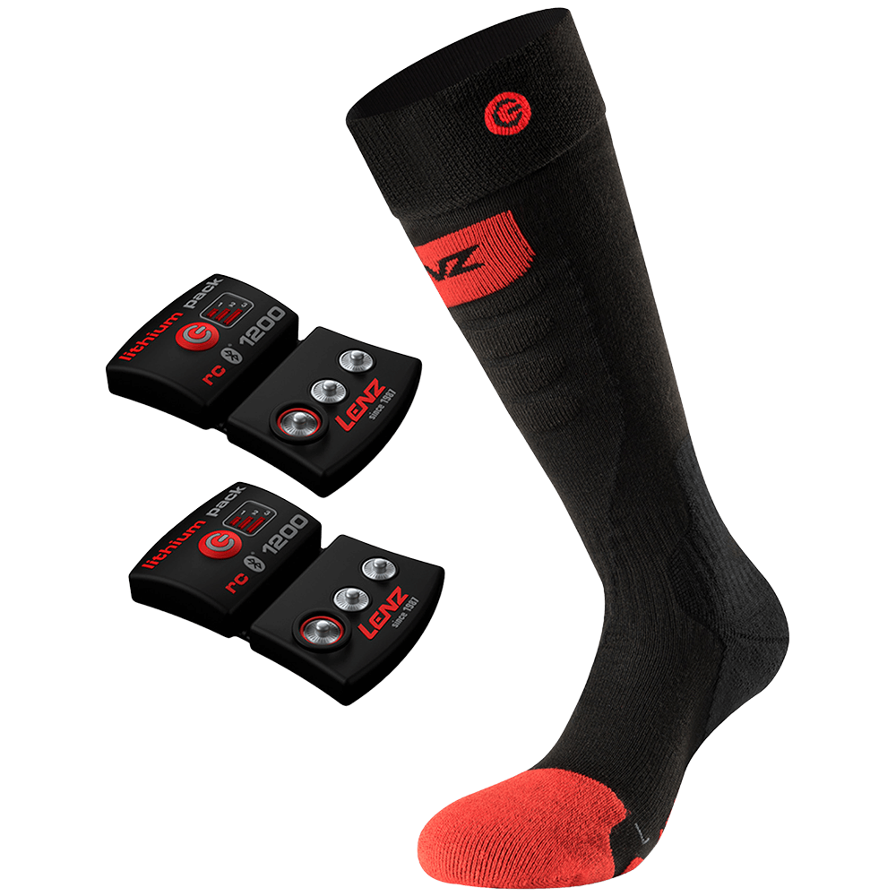 Lenz Set of Heat Sock 5.0 Toe Cap Slim Fit + RCB 1200