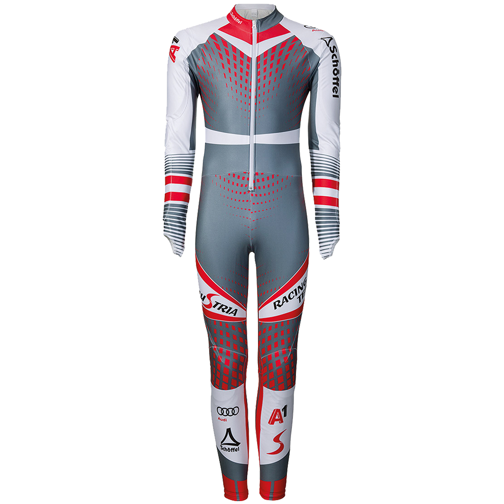 Schöffel Race Suit K RT grau/rot/ weiss Gr.: 142